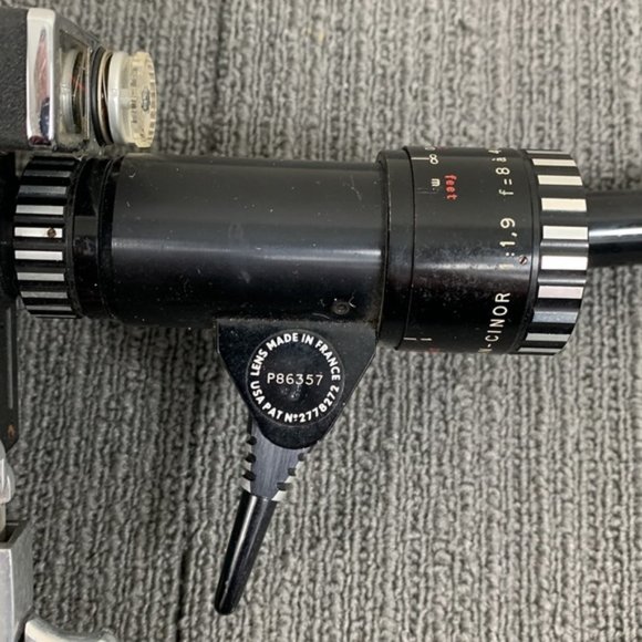 VTG Paillard Bolex C-8SL 8mm Movie Camera & Som Berthiot Pan Cinor Lens UNTESTED - Picture 7 of 16